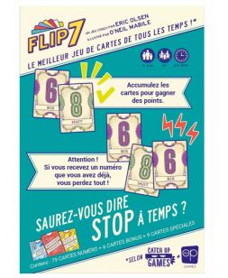 Flip 7 le ludozaure auray jeu de société